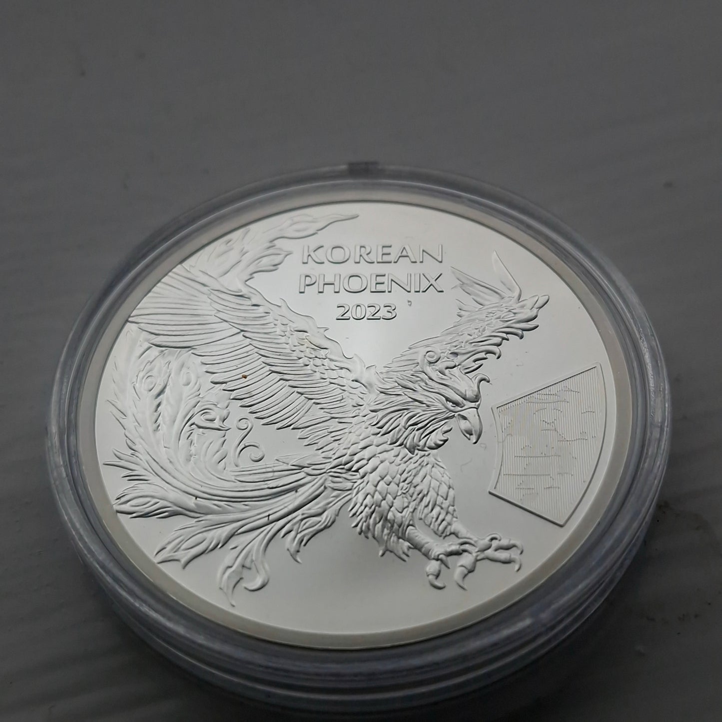 1oz Silver Phoenix Komsco South Korea Coin CAPSULE