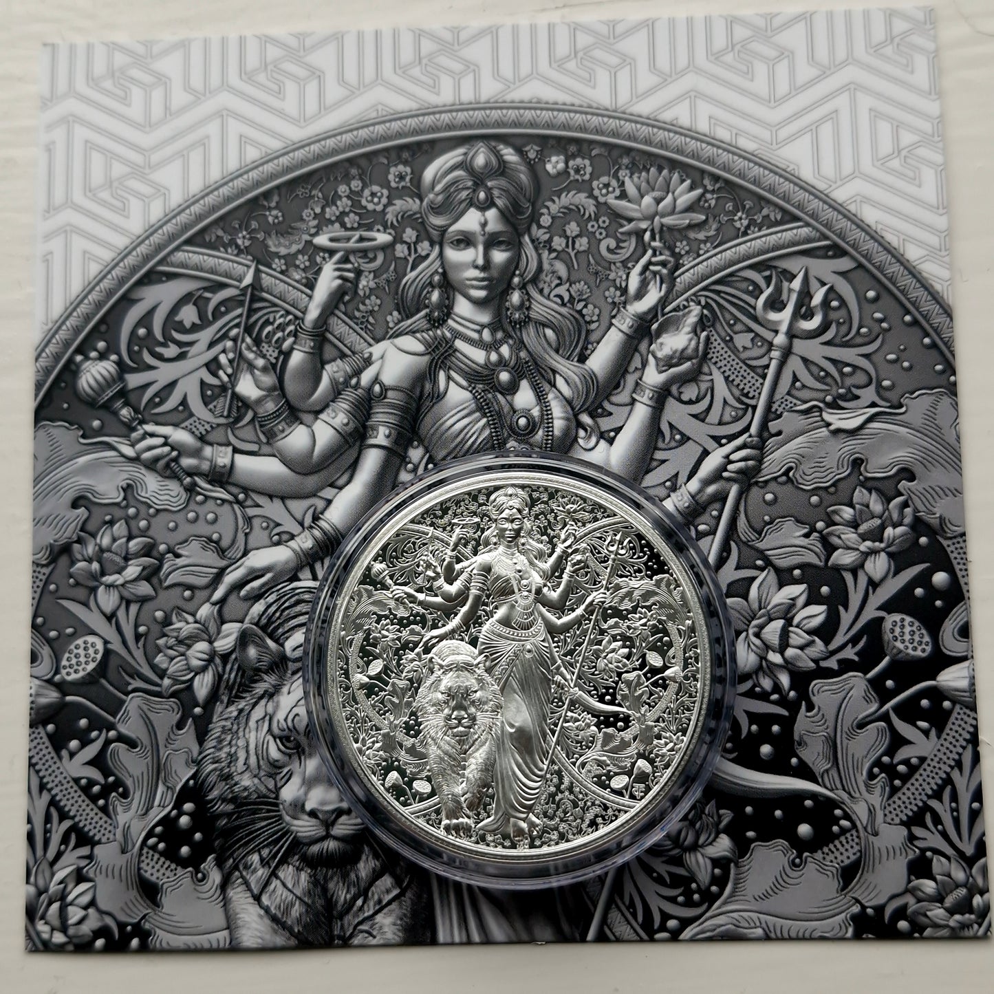 2025 Durga Hindu Goddess 1oz Silver Collectable High Relief - Low Mintage